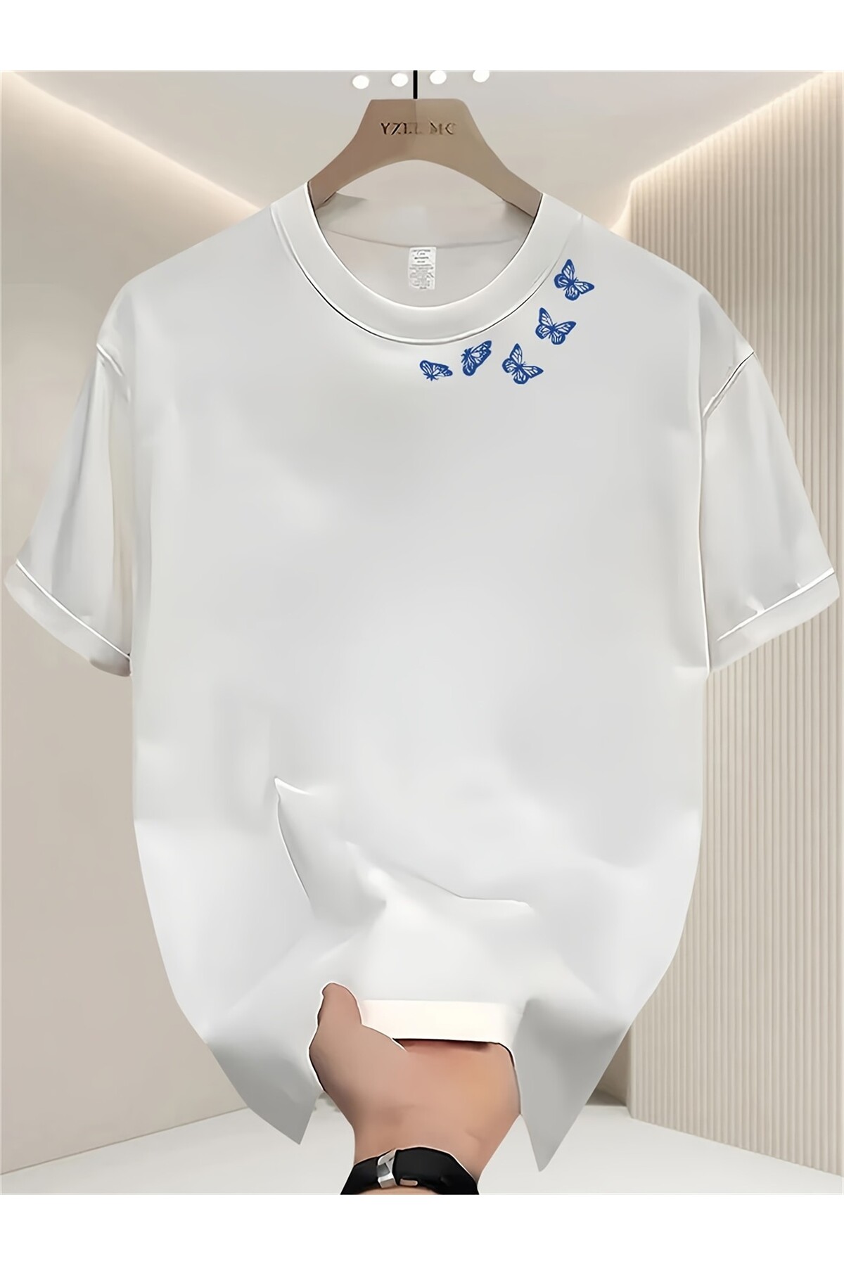 Unisex baskılı Oversize T-shirt