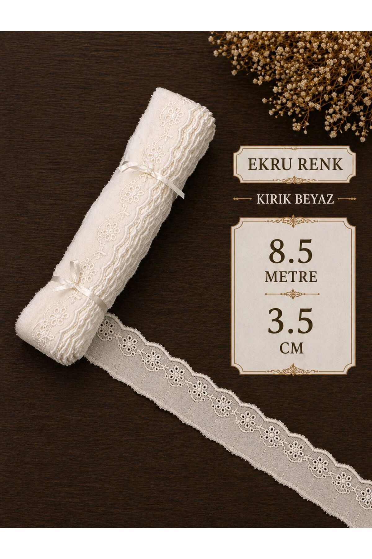 Lace Scallop Over Voile Embroidery Luxury Scallop Lace Ecru 1top 8.5m