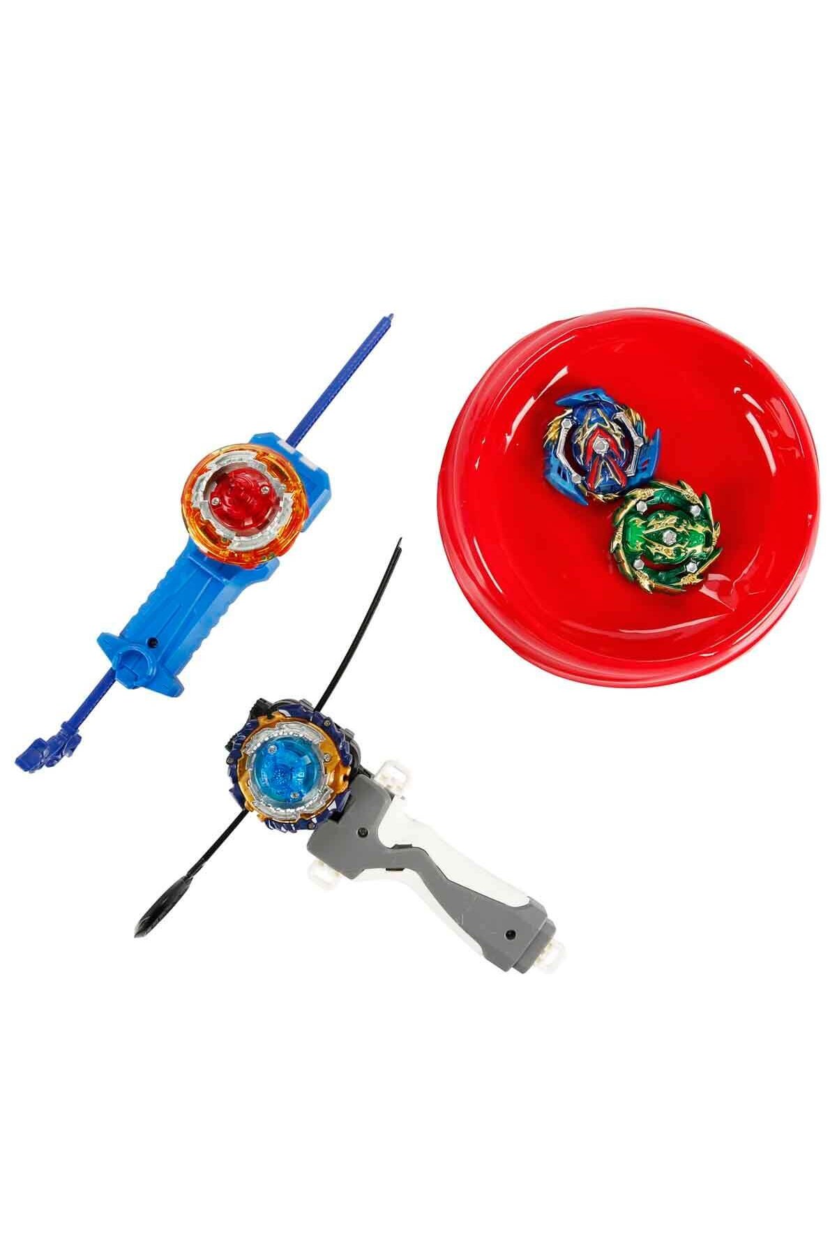 PopŞeker Rüzgar Savaşçıları 4'lü Topaç (Beyblade) Seti - Metal