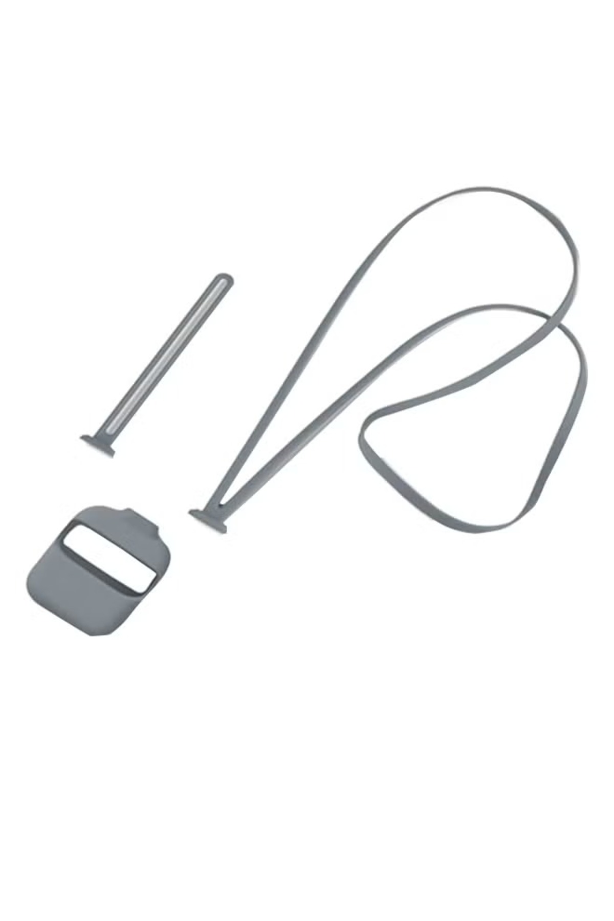 Protective case for AirPods 2 with anti-lost neckband, gray, RDFCVXZ,