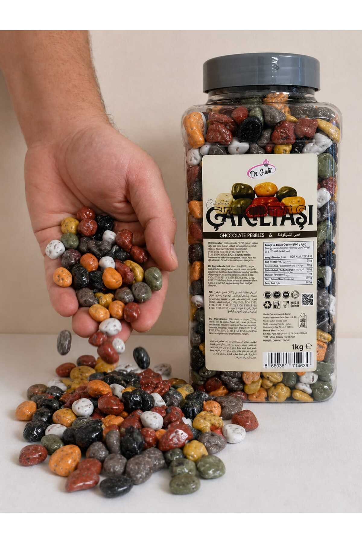 GUSTON GUSTO ÇİKOLTALI ÇAKIL TAŞI 1KG