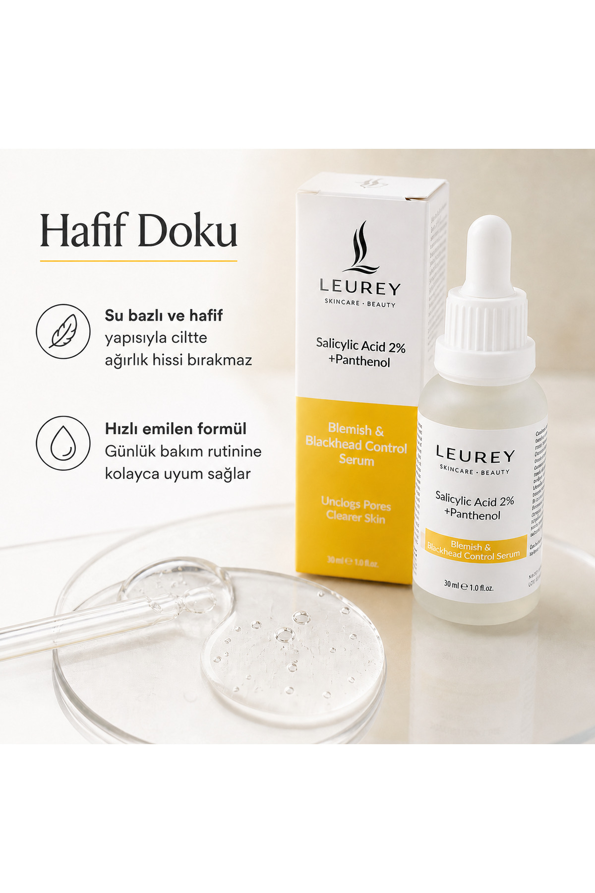 Salicylic Acid %2 + Panthenol - Sivilce ve Siyah Nokta Karşıtı Serum 30ml — SR02 — تصویر 7 از 8