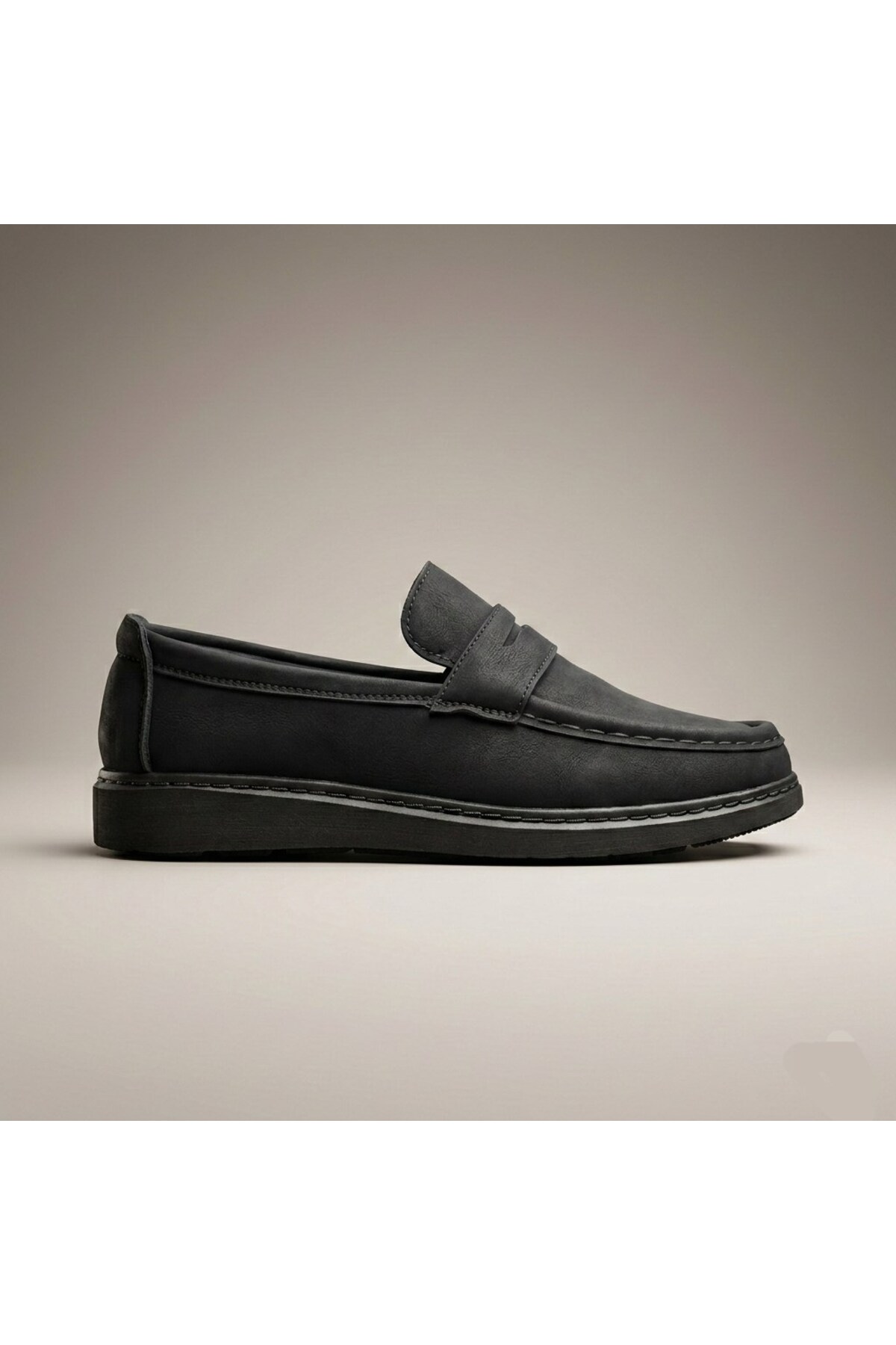 Öztürk Bağcıksız Fiyonk Bant Model Erkek Loafer Ayakkabı MK-100