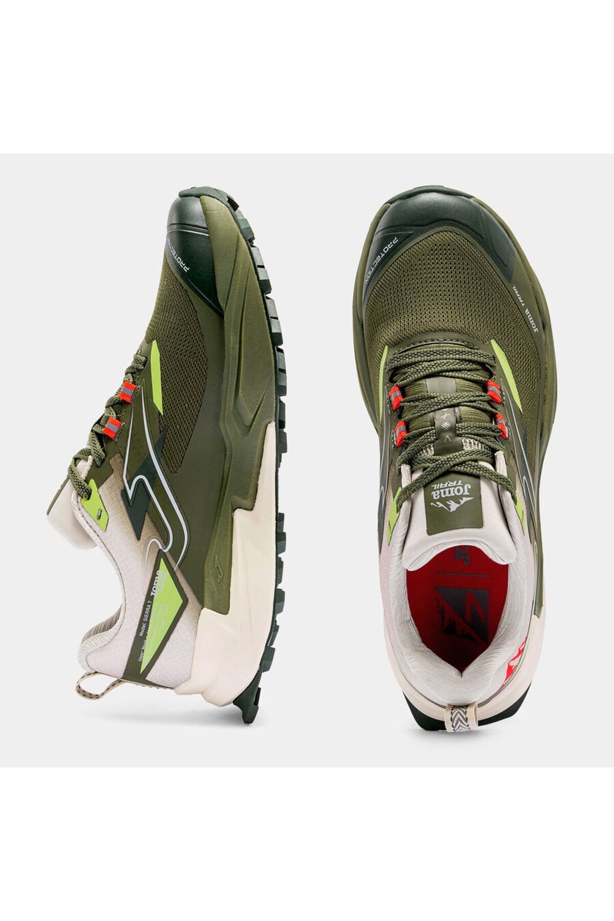 Joma TKSIES2623 Sierra Erkek Trail Koşu Ayakkabısı Haki görsel 3