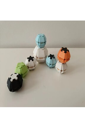 3DLABS Lastikli Stres Küpü (Clicker Tıklama Küpü) Karışık Renkler