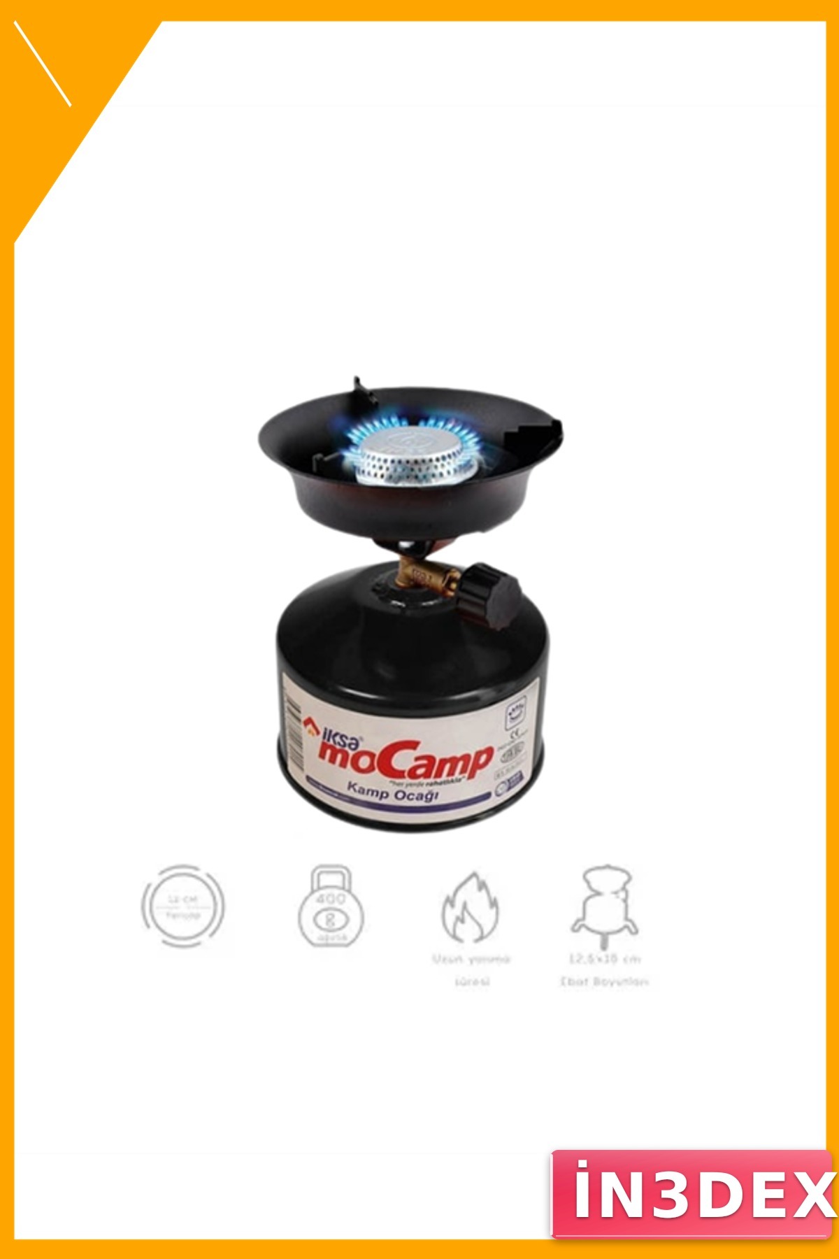 Taşınabilir Kamp Ocağı 600°C Dayanıklı 12cm Pişirme Alanı