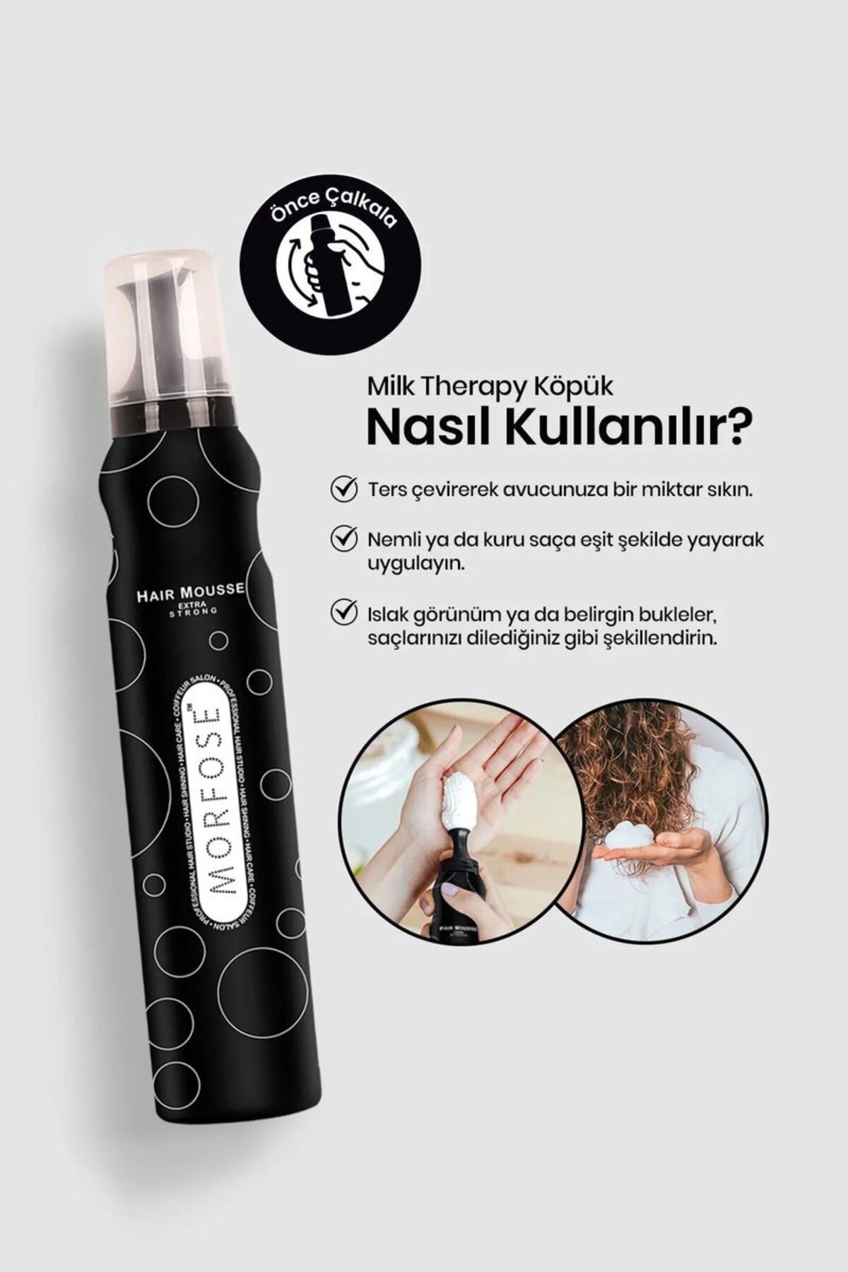Extra Strong Saç Köpük 200 ML - Ekstra Hacim Tutuş - mrfs — Tedrk-RYL-HMR24318 — تصویر 3 از 3
