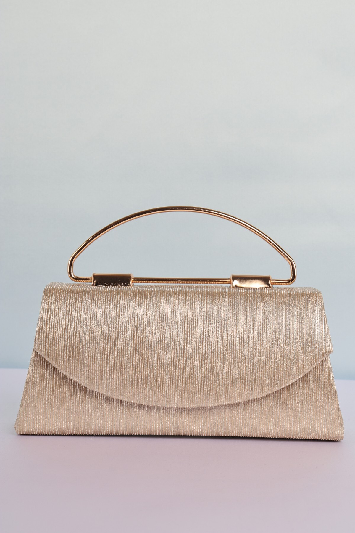 weem bag Elysara EB0423 | SİNDİRELLA BÜYÜK METAL SAPLI ABİYE ÇANTA görsel 2