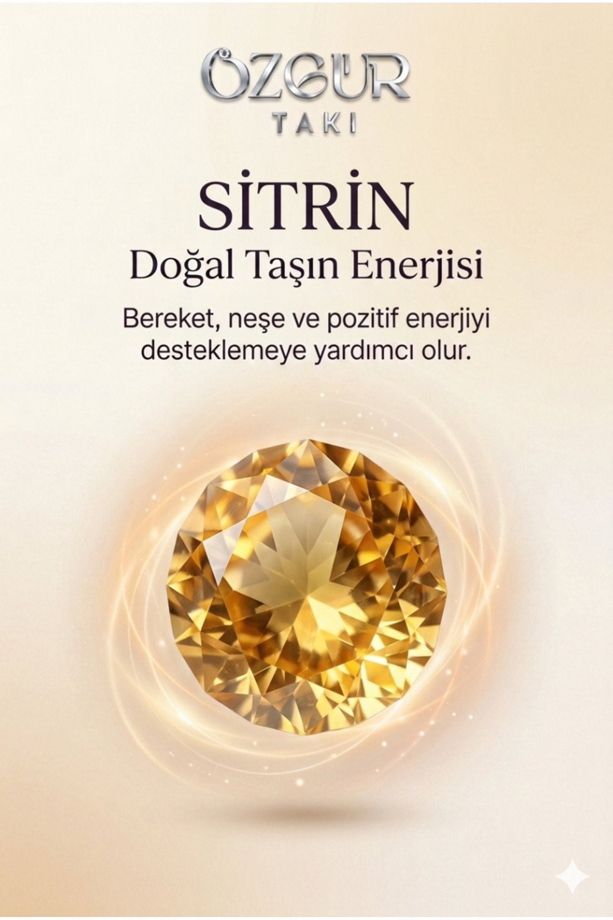 Kişiye Özel İsimli Sitrin Doğaltaş Dizili 925 Ayar Gümüş Kolye - 40 cm