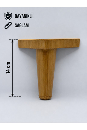 NILAKS 14 CM MOBİLYA AYAĞI - MOBİLYA AKSESUARI- BEJ - 4 ADET - BAZA AYAĞI