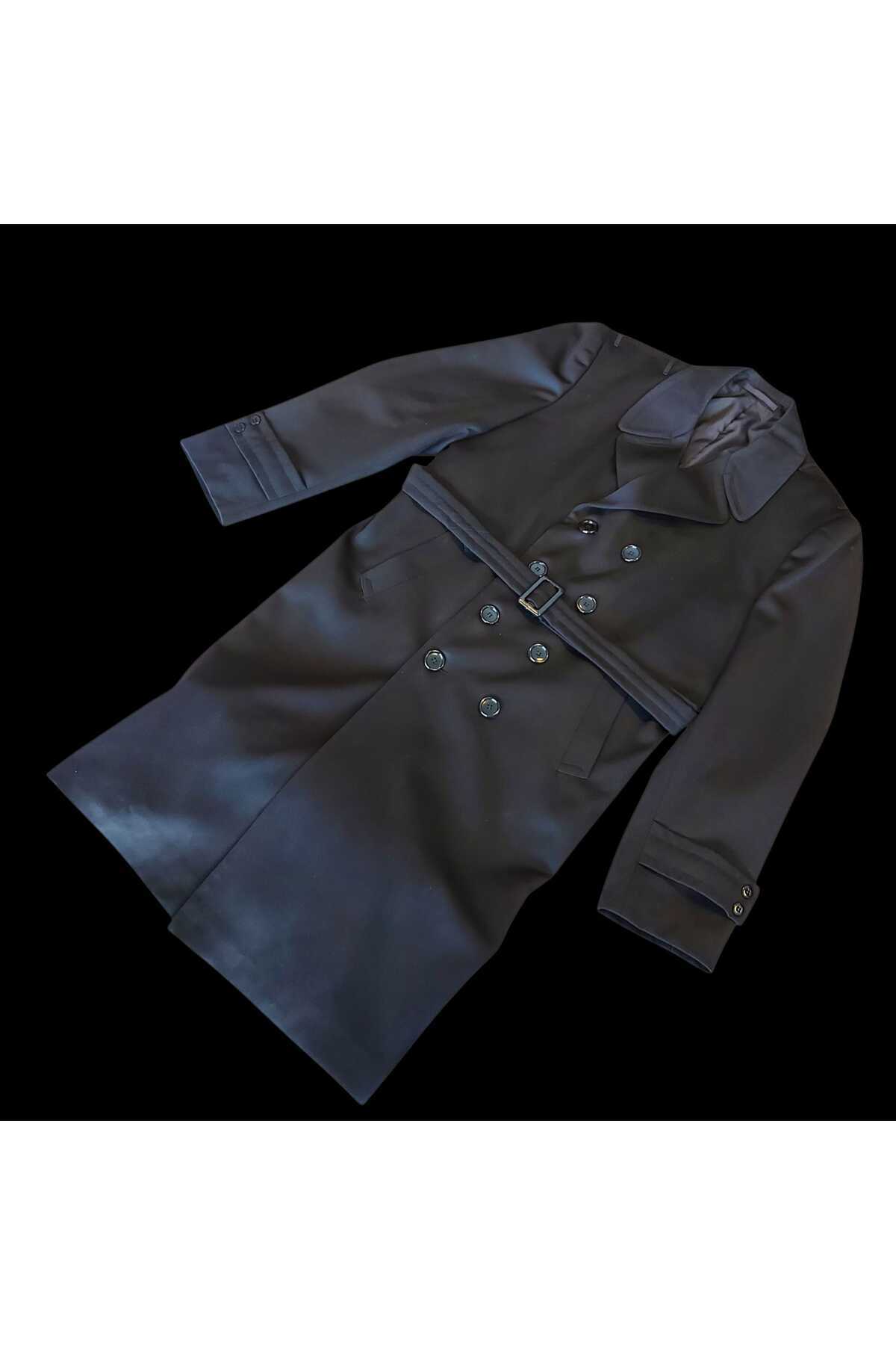 kho military design Siyah Renk Deniz Kuvvetleri Sb. Pardesü Unisex (50-B/M-L Beden) Sıfır Ürün