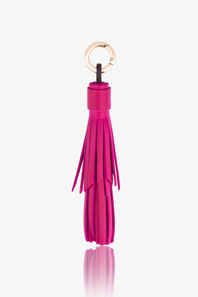 ByTooche Tassel Hakiki Deri El Yapımı Püskül Anahtarlık & Çanta Charmı, Charm