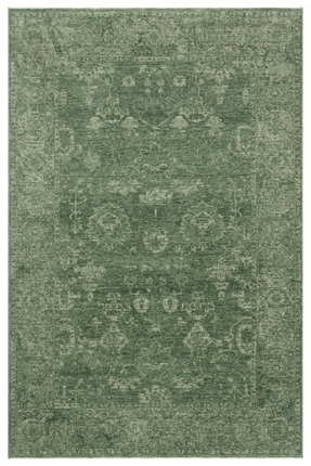 Neşem Halı Boutique EKO HALI Shiraz SHR 02 Green Vintage Desenli Sıcak Renk T...