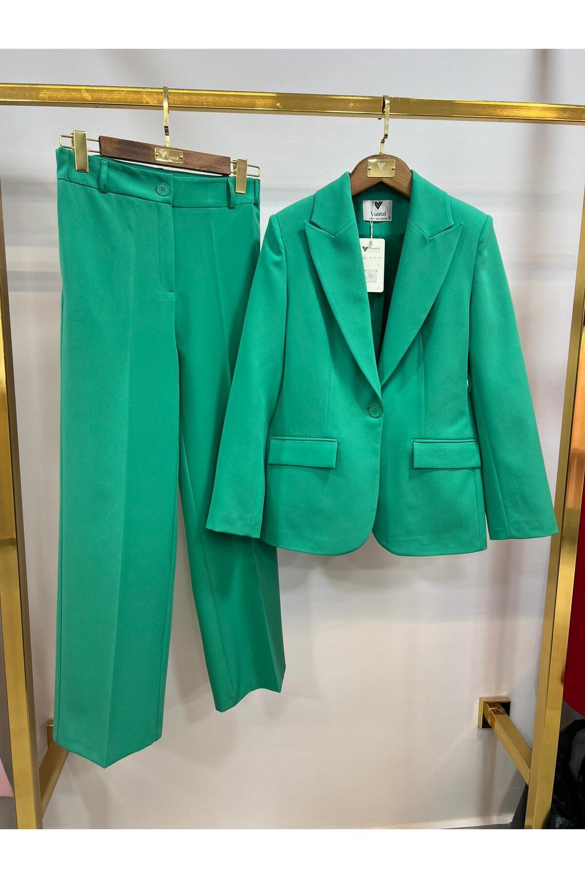 Blazer Suit One Button Jacket Pants