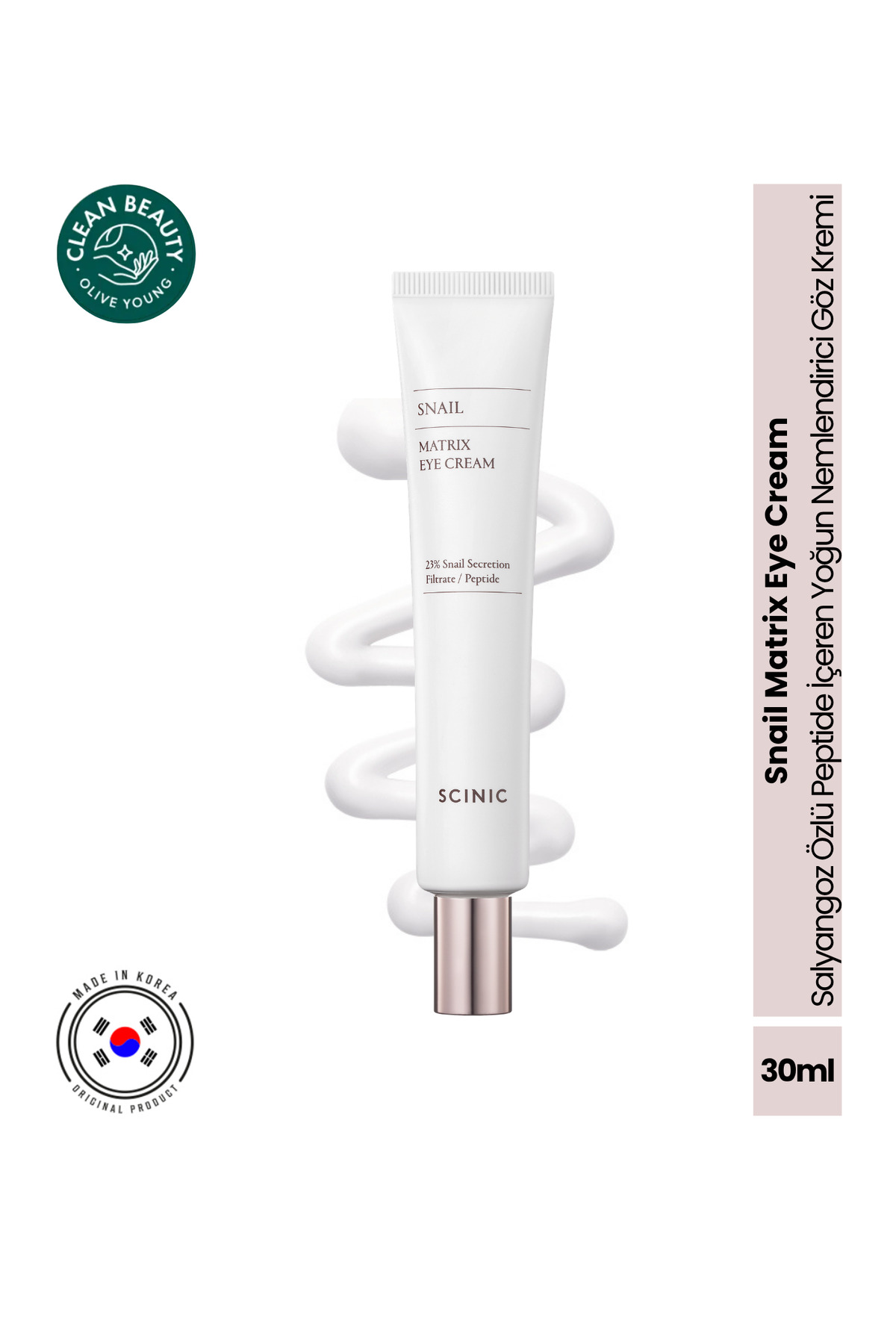 Scinic Snail Matrix Eye Cream 30ml Salyangoz Özü ve Peptide İçeren Yoğun Nemlendiric Göz Kremi 30ml - Fiyatı, Yorumları