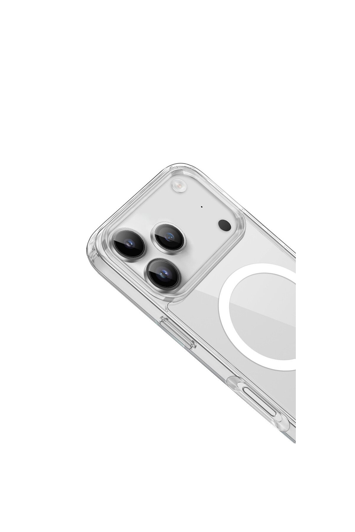 iPhone 17 Pro Max Kılıf Pc Real Magsafe Kapak - Şeffaf