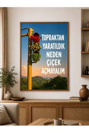 Defkay Manevi Yazılı Çerçeveli MDF Tablo Askılı