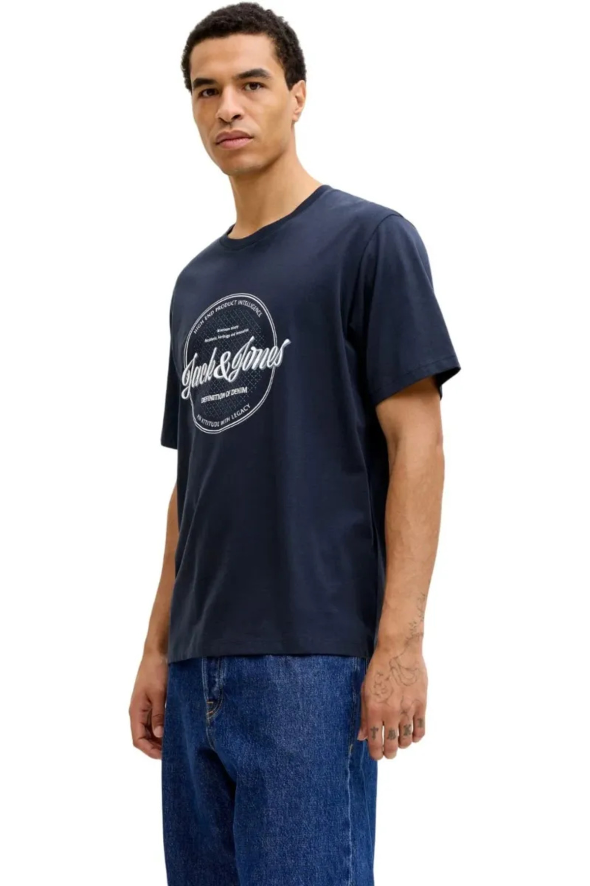 تی‌شرت مردانه Jjedover مدل Denim Tee SS O-Neck کد ۱۲۲۹۰۴۱۷ جک اند جونز تی شرت Jack & Jones
