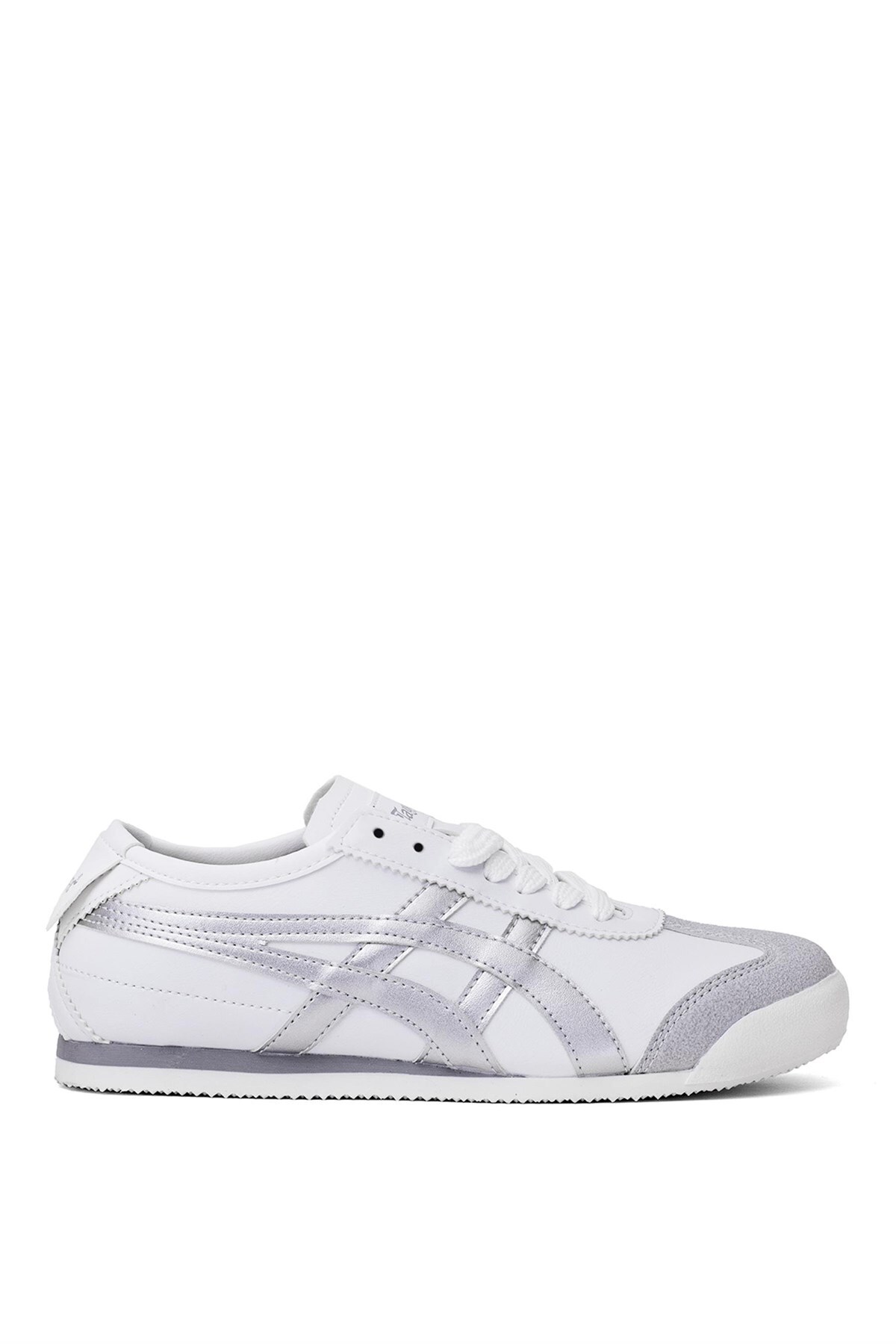 Rahat Bağcıklı Günlük Spor Ayakkabı Beyaz Gümüş Sneaker Erkek Ayakkabı