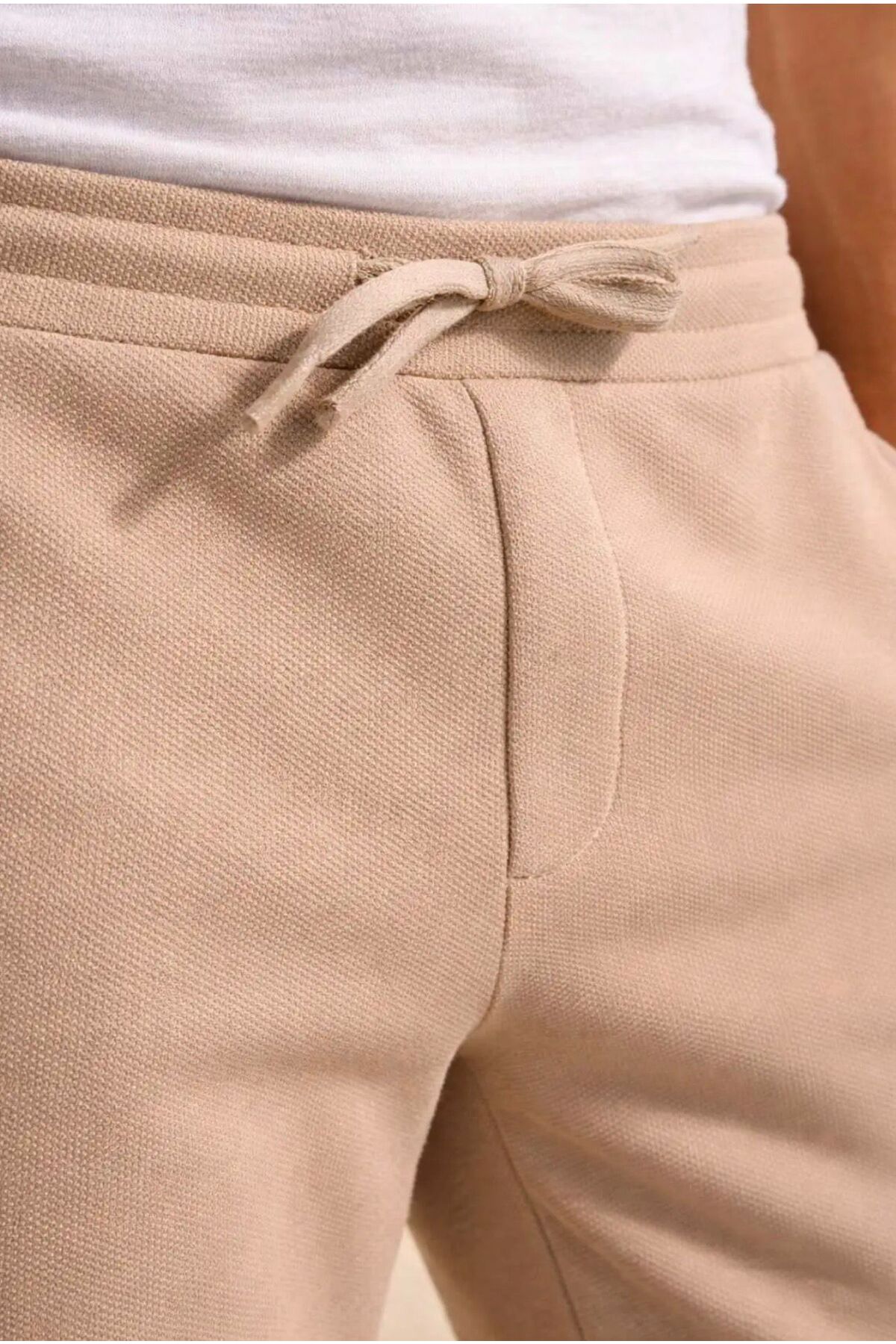 Markazzi Slim Fit Dar Kesim Lastikli Bel Bağcık Detaylı Jogger Pantolon