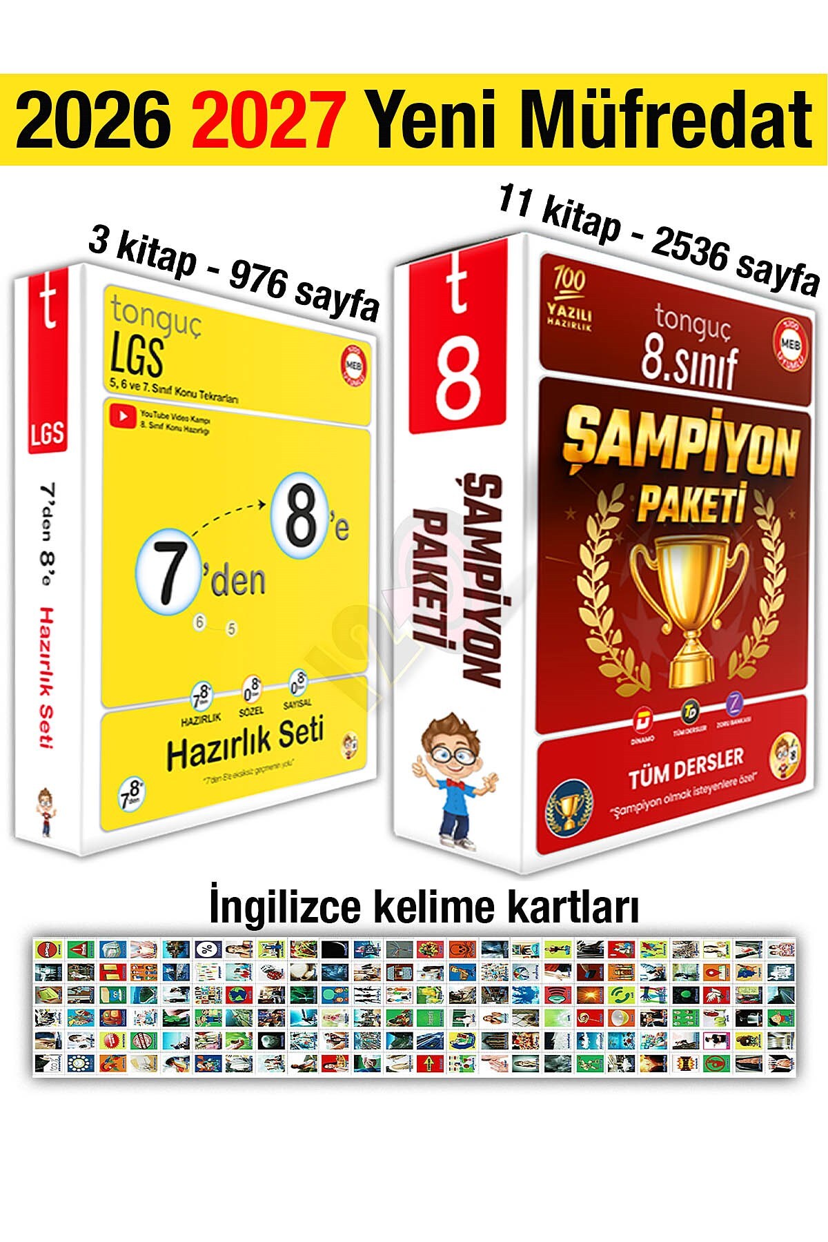 Tonguç Yayınları 7'den 8'e Hazırlık Seti 2026 Yaz Tatili 2027 8