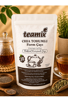 teamix Chia tohumlu form çayı 20 süzen bitki çayı