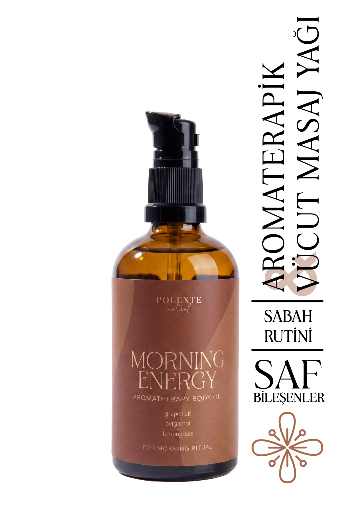 MORNING ENERGY - Sabah Rutini için Aromaterapik Vücut Masaj Yağı (100 ml) — Duyusal Bakım - ENERGY