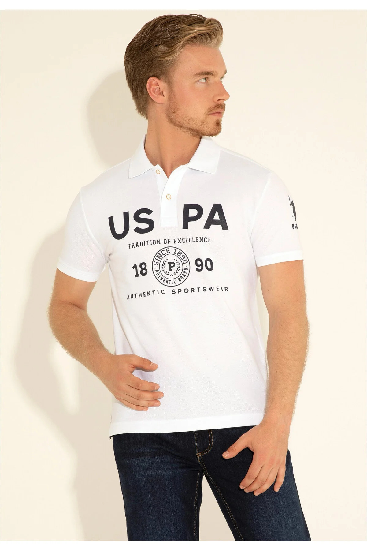 تیشرتمردانهU.S. Polo Assn.سفید