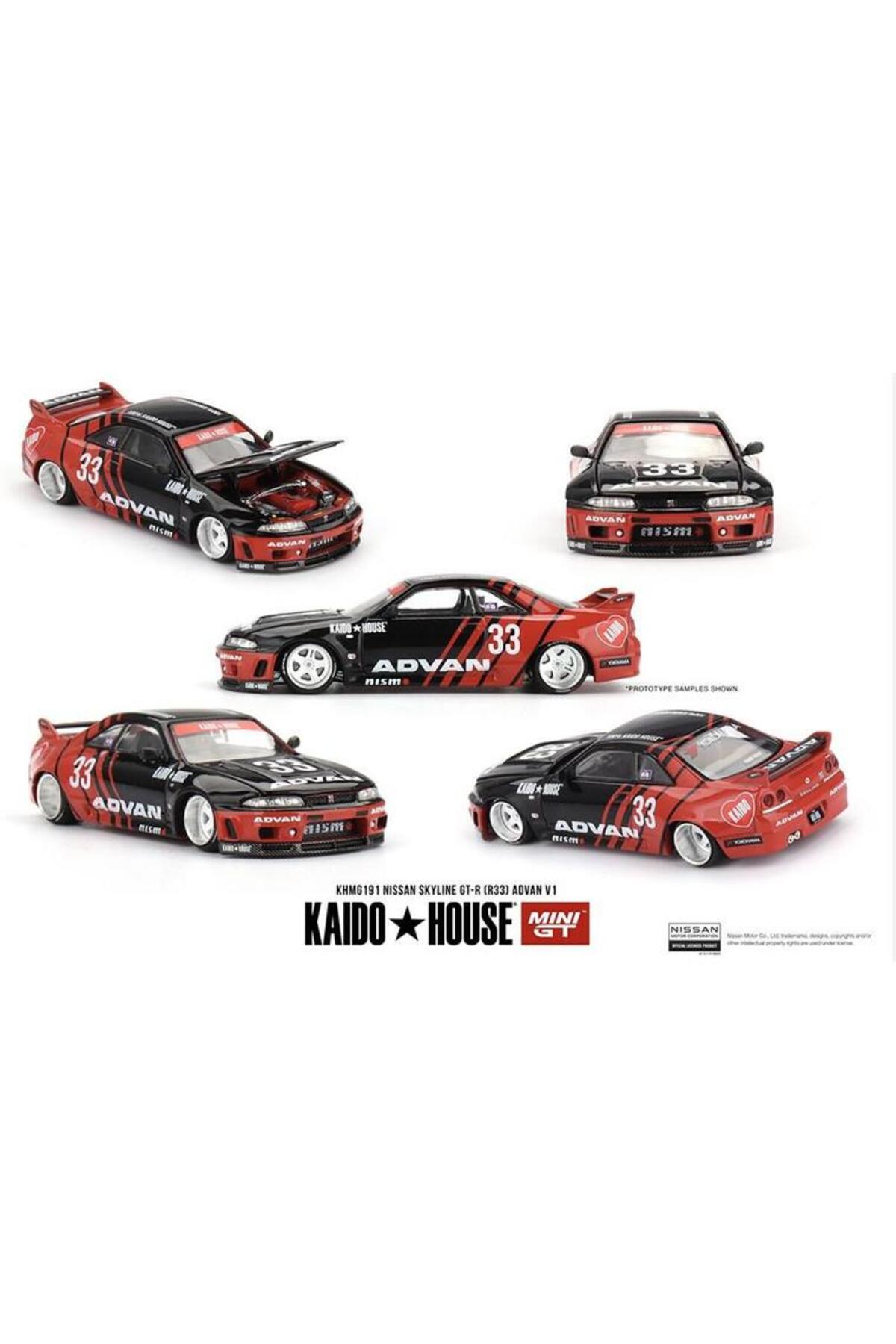 mini gt 1/64 Kaido Works Nissan Skyline GT R 33 Advan No:191