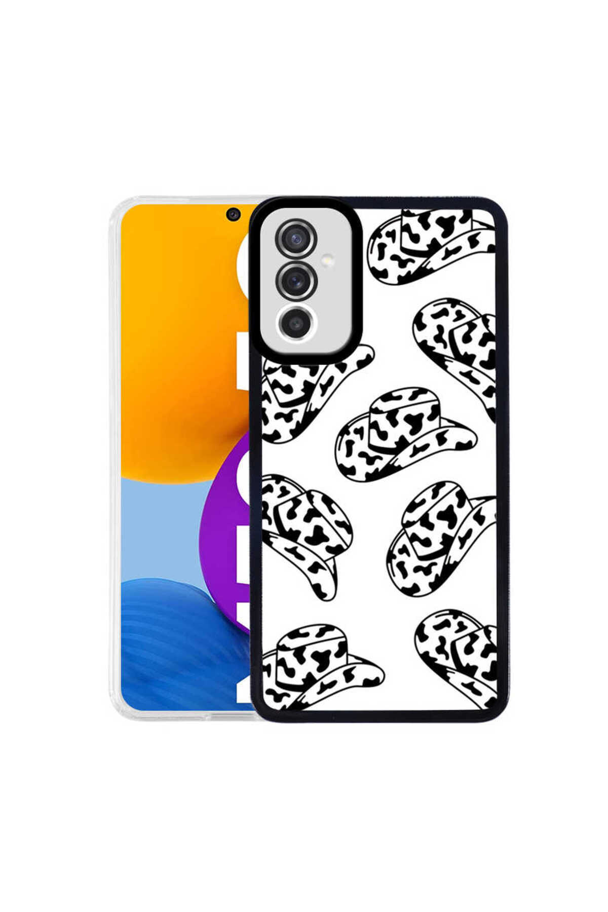 Galaxy M52 Kılıf NVTH M-Fit Desenli Kapak - Hat No5