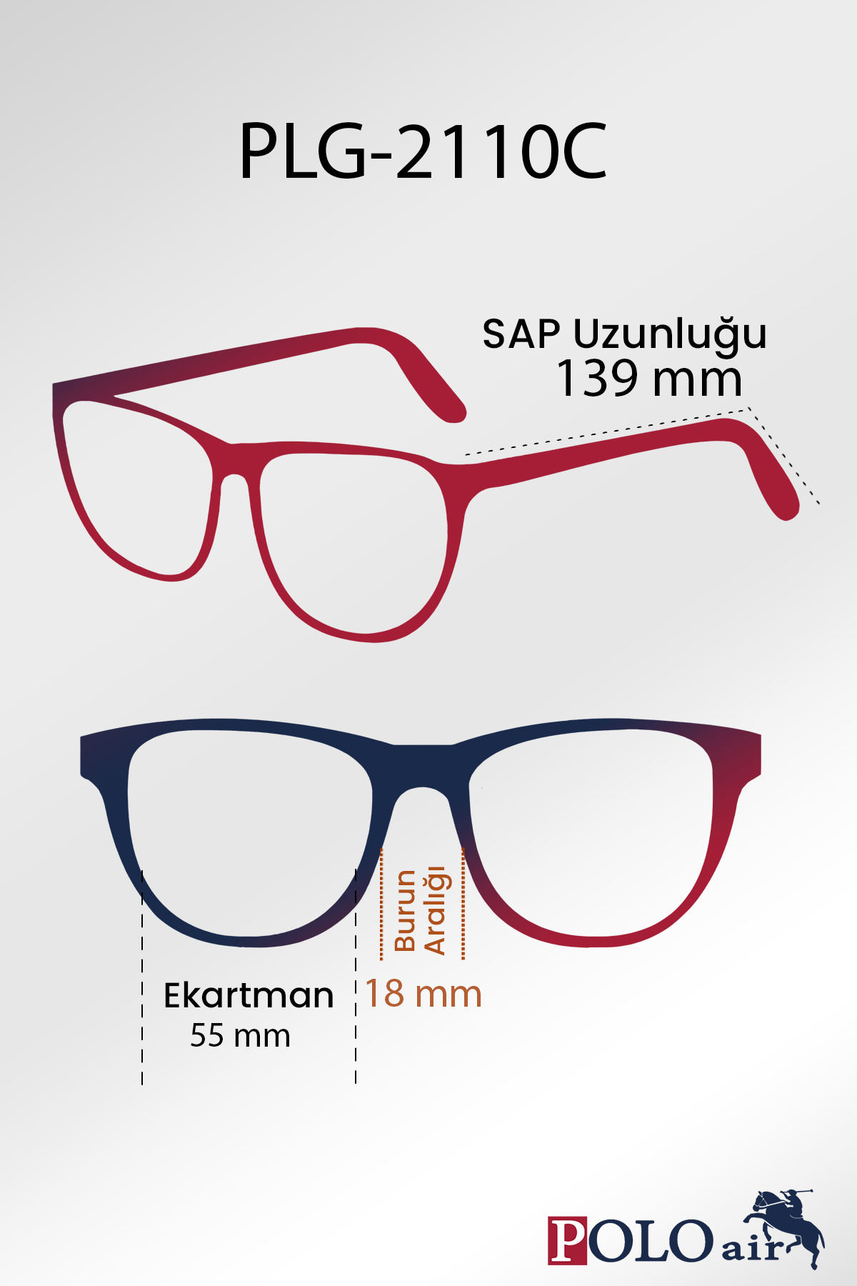 Poloair Polarize Yaylı Sap Erkek Güneş Gözlüğü Siyah Renk PLG-2110C1 görsel 6