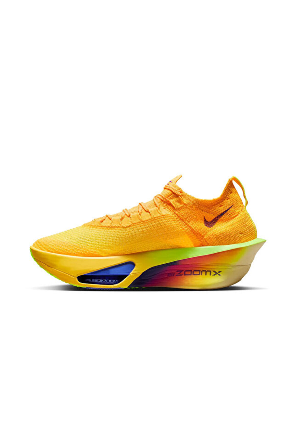 Air Zoom Alphafly Next% 3 Yarış ve Maraton Spor Ayakkabısı Lazer Turuncu / İndigo Mavisi / Sitrin Sarısı - Laser Orange / Indigo Burst / Citron Pulse — رنگارنگ LEORAAIR004 — تصویر 3 از 8