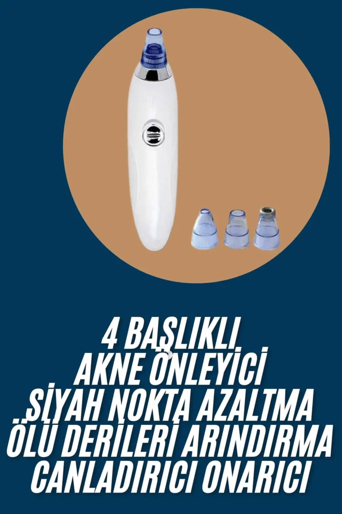 Yeni Nesil Vakumlu Pilli Siyah Nokta ve Yüz Temizleme Cihazı 4 Başlıklı — HS5206-9125 — تصویر 2 از 5