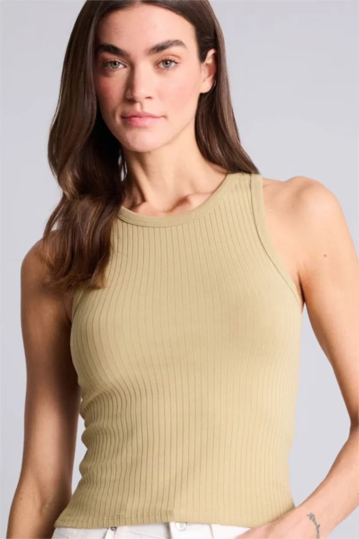 DeFacto Slım Fit Halter Yaka Fitilli Atlet A8859AX26SM