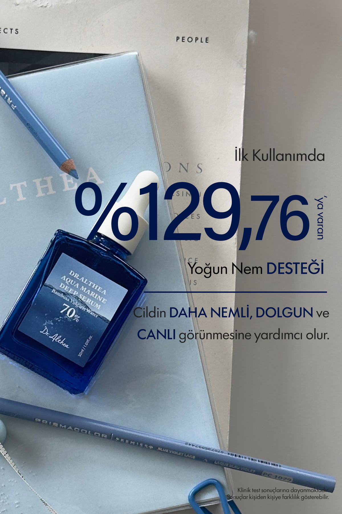 Aqua Marine Deep Serum | %70 Bambu Suyu 3D Hyaluronik Asit Pantenol İçeren Yoğun Nemlendirici ve Bariyer Güçlendirici Serum 30 ml — F87578 — تصویر 6 از 6