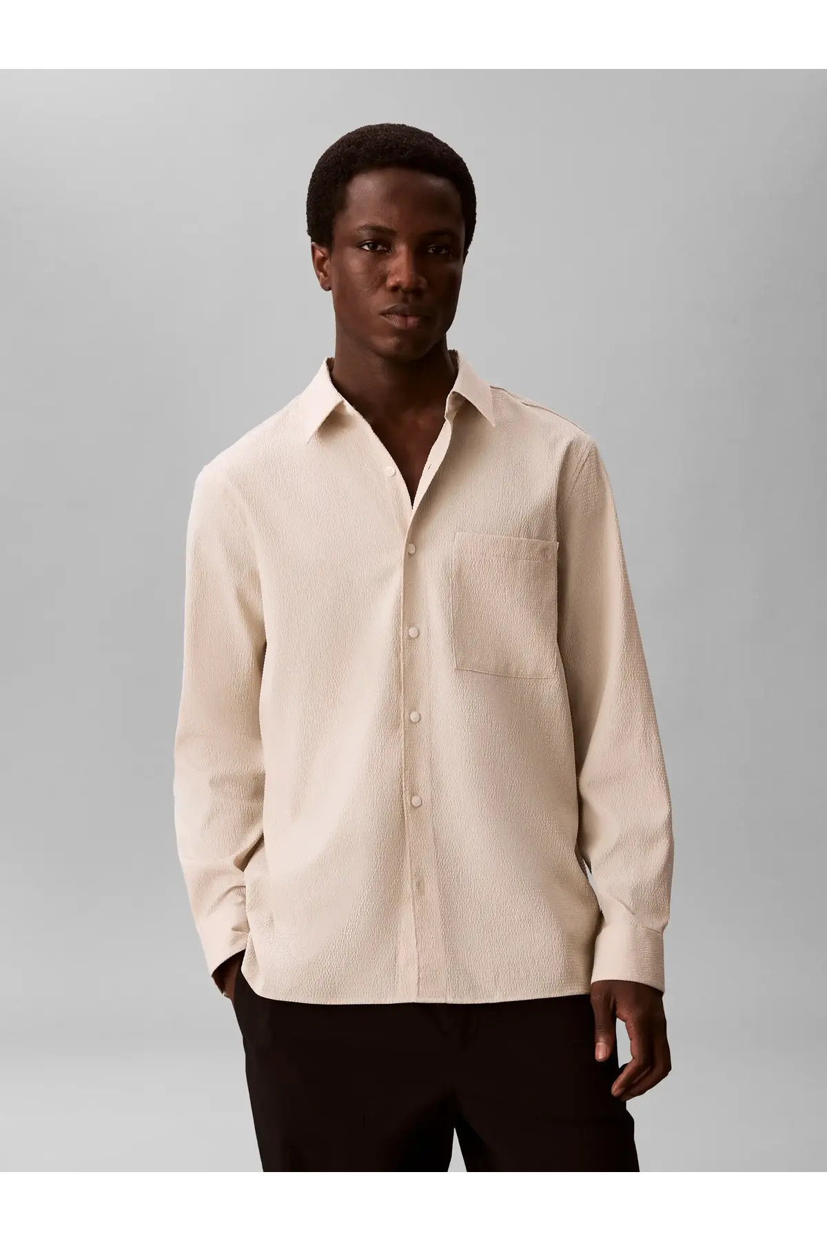 پیراهنمردانهCalvin Kleinرنگ کرم
