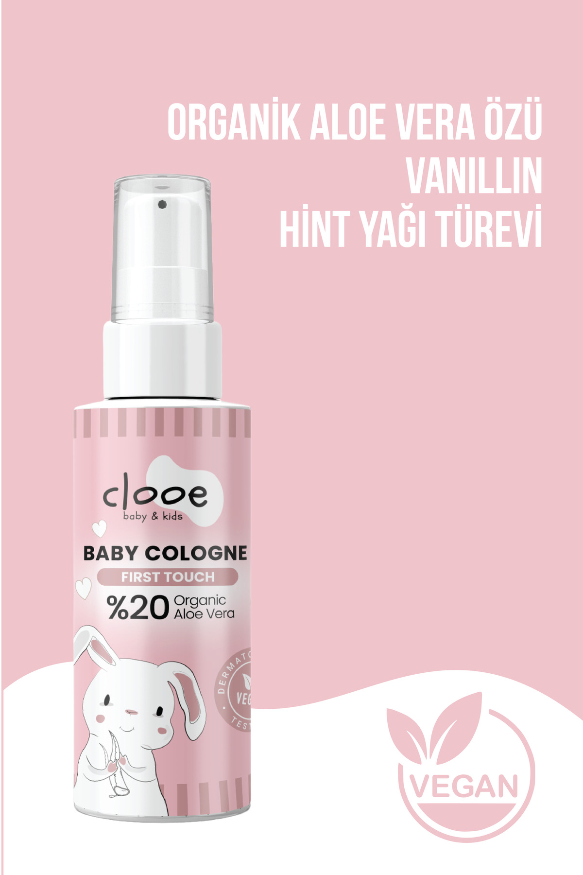 2'li Bebek Kolonyası First Touch 40 ml - Temiz Çarşaf Esintili - Organik Aloe Vera Özlü — PKA058 — تصویر 3 از 4