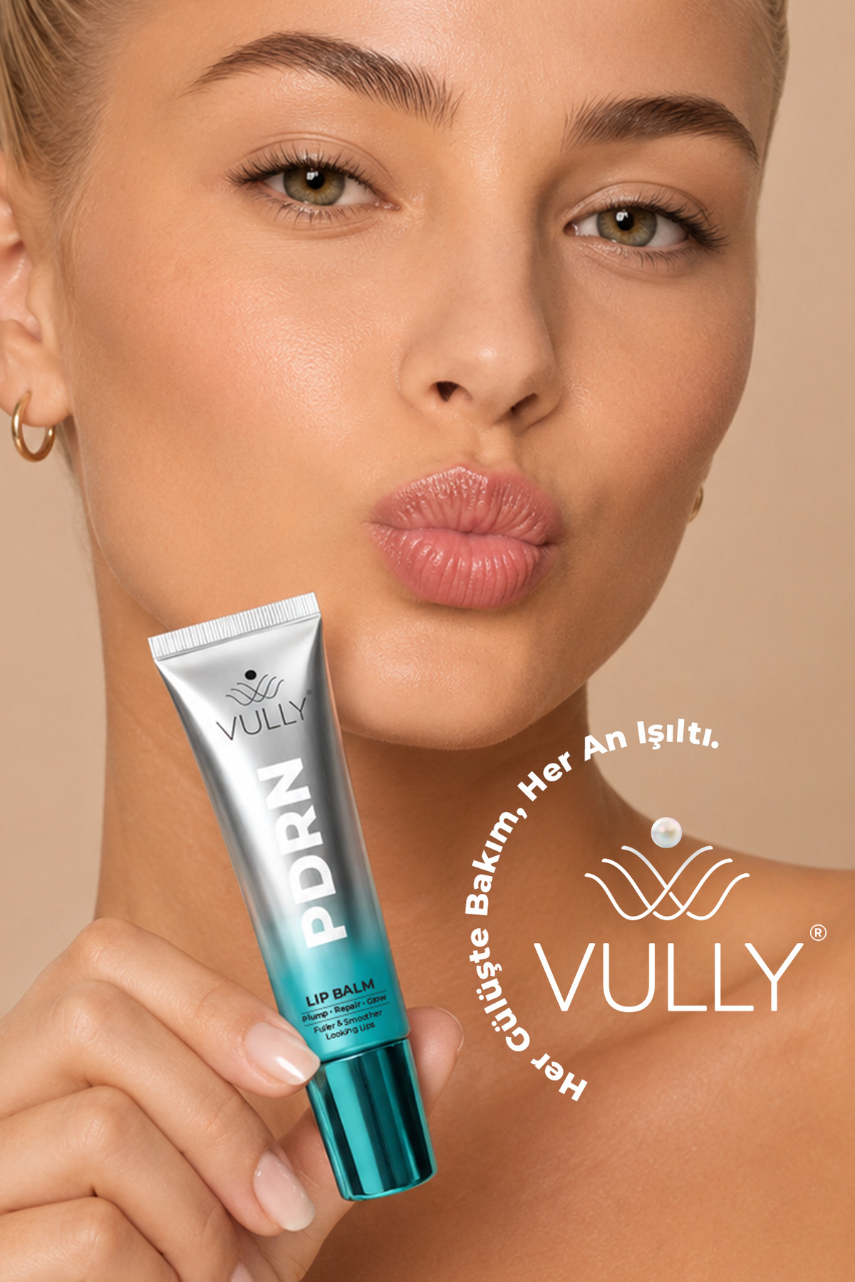 PDRN Glow Lip Balm | Şeffaf, Cam Görünümlü Parlaklık Veren, Dolgunlaştırıcı ve Onarıcı Dudak Bakım Balmı | PDRN, Hyalüronik Asit & Peptit İçeren 10 ml — بی‌رنگ Dudak Lip Balm — تصویر 5 از 6