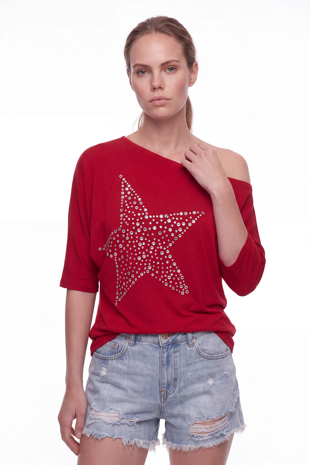 Omzu açık Kırmızı T-Shirt Fiyatları Trendyol