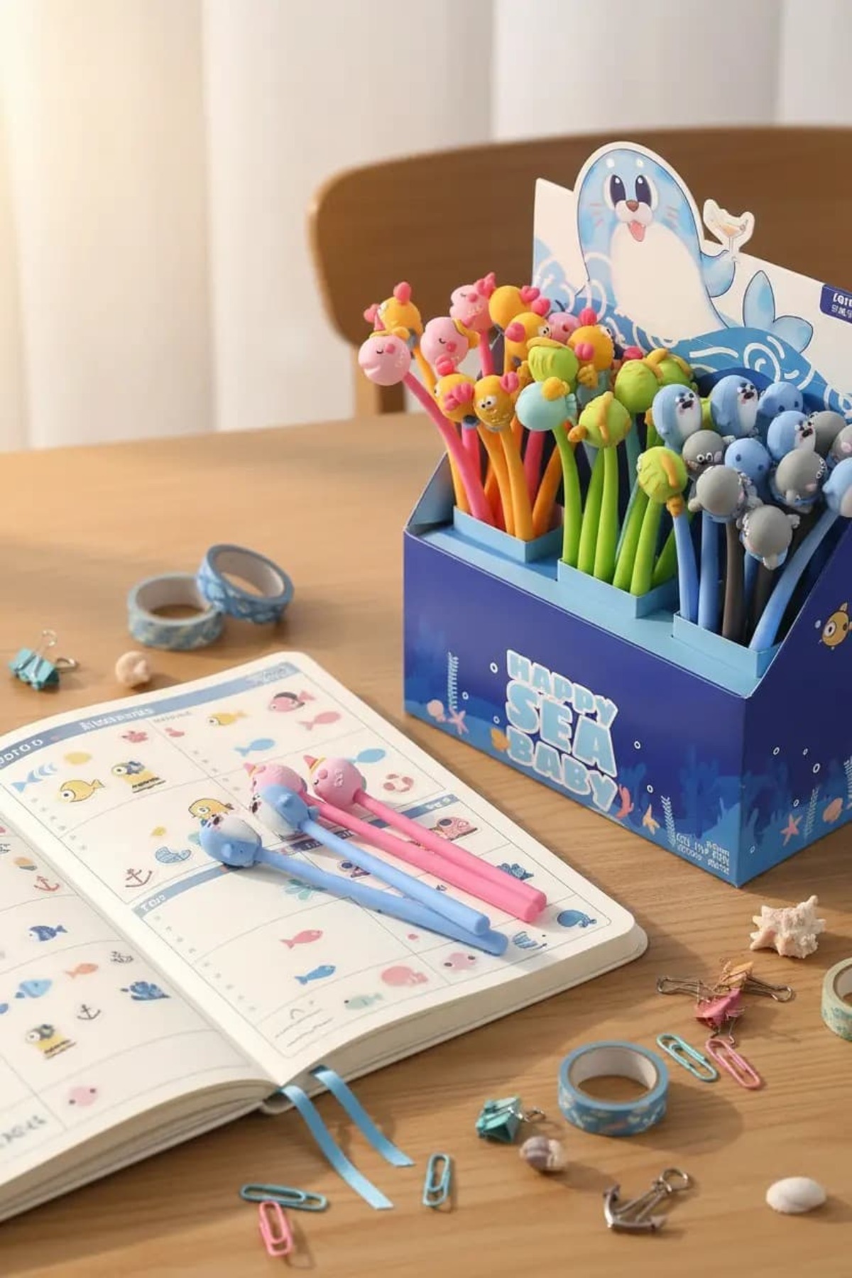 Miniso Lisanslı Dundun Ocean Sallanan Figürlü Jel Kalem 0,5 mm – Siyah