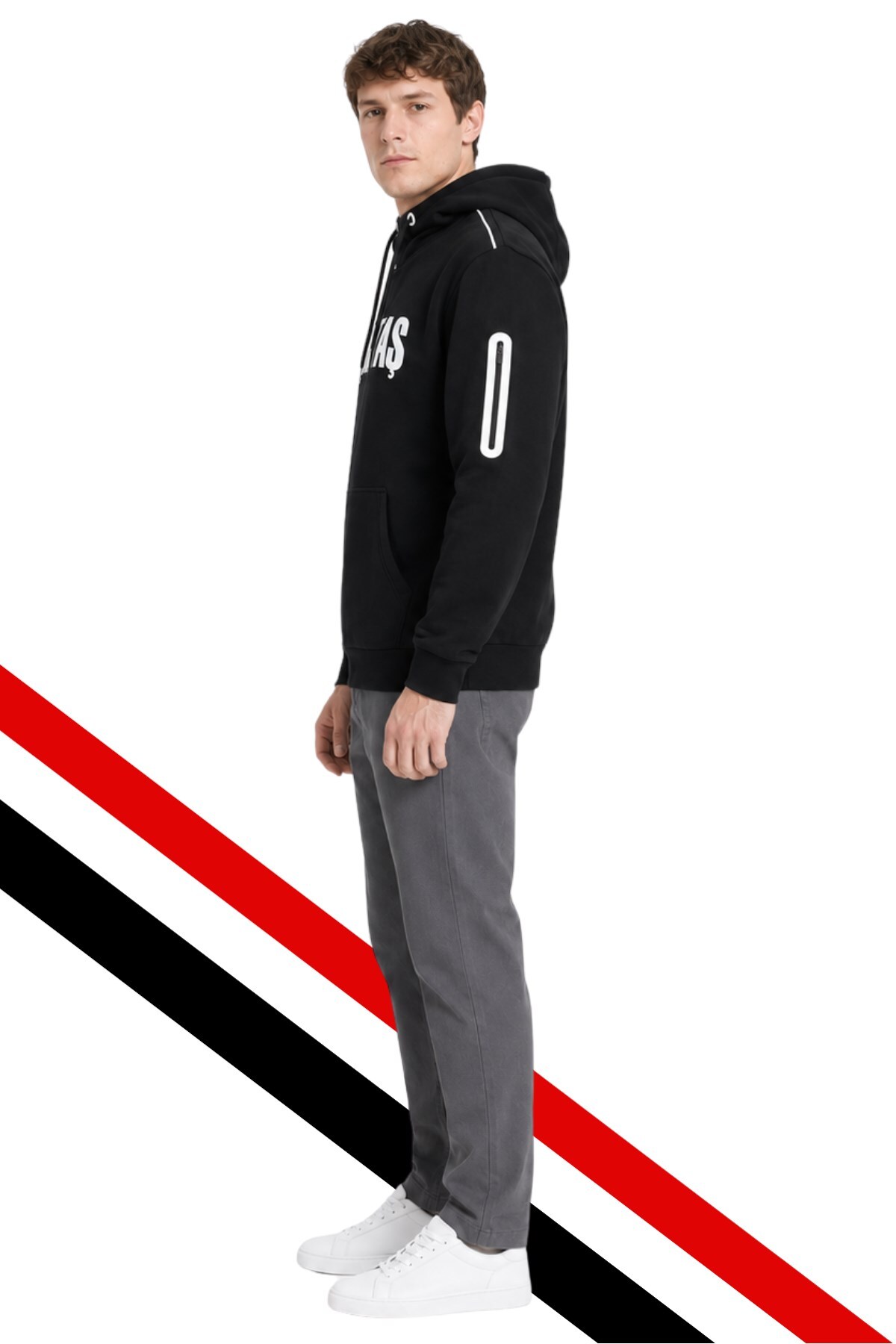 Beşiktaş ERKEK KAPÜŞONLU SWEATSHIRT görsel 5