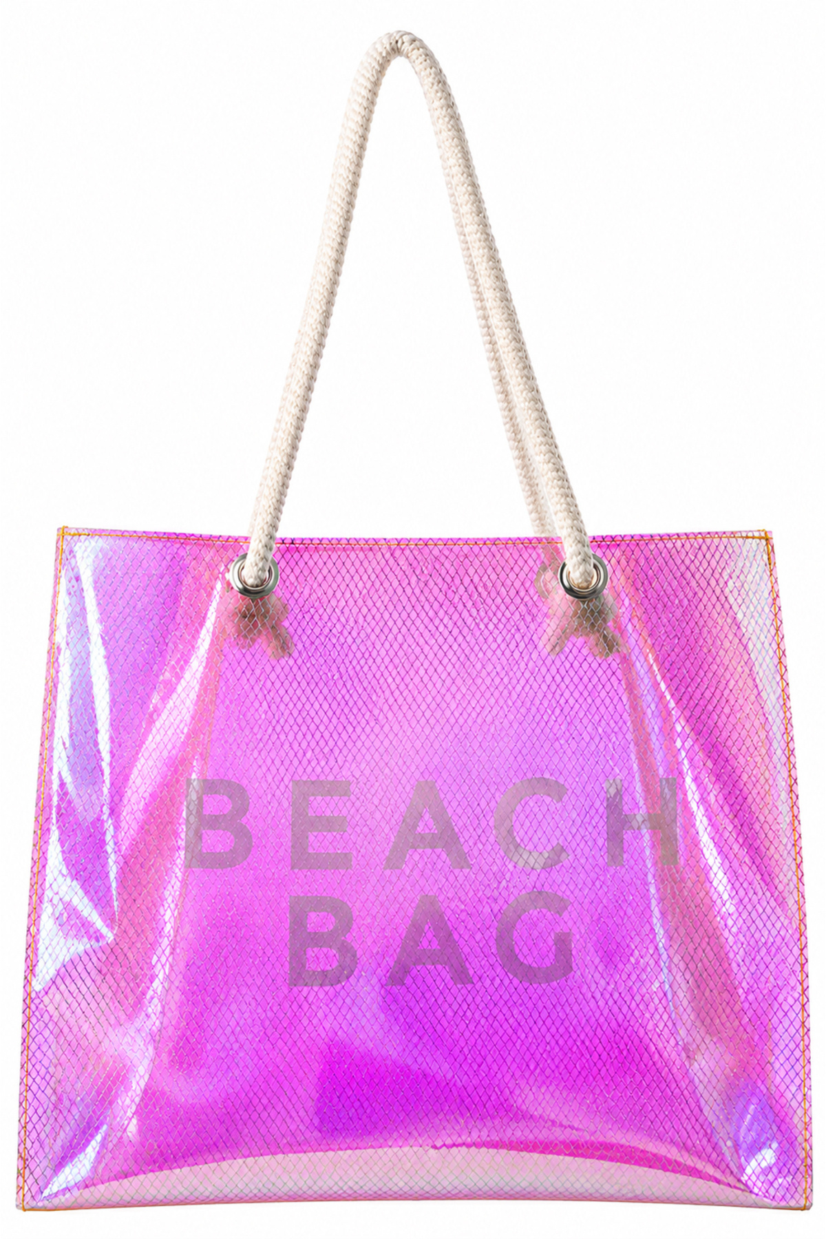 Luzza Bag Hologram Diamond Beach Bag Baskılı Plaj Çantası görsel 6