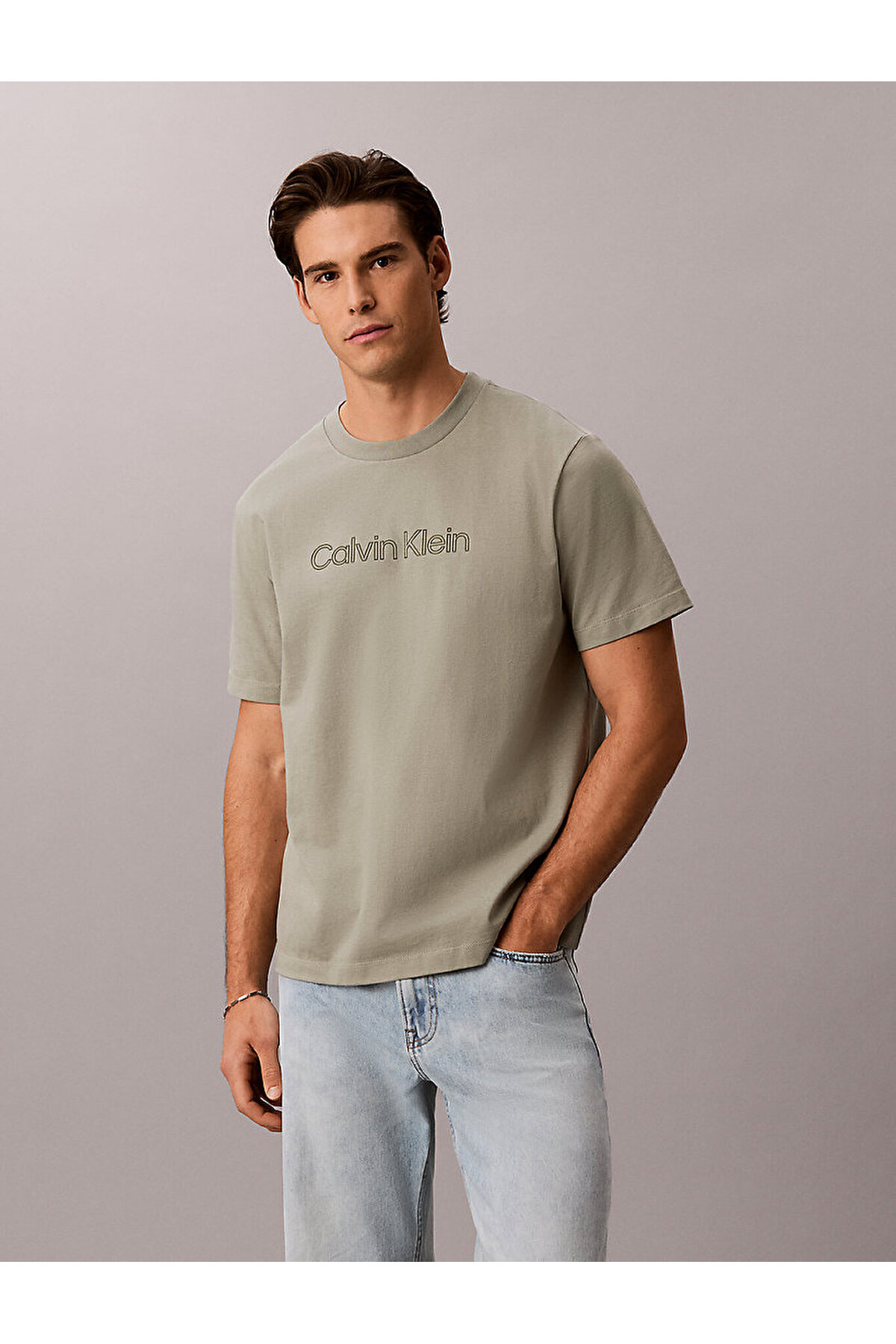 تیشرتمردانهCalvin Kleinخاکستری