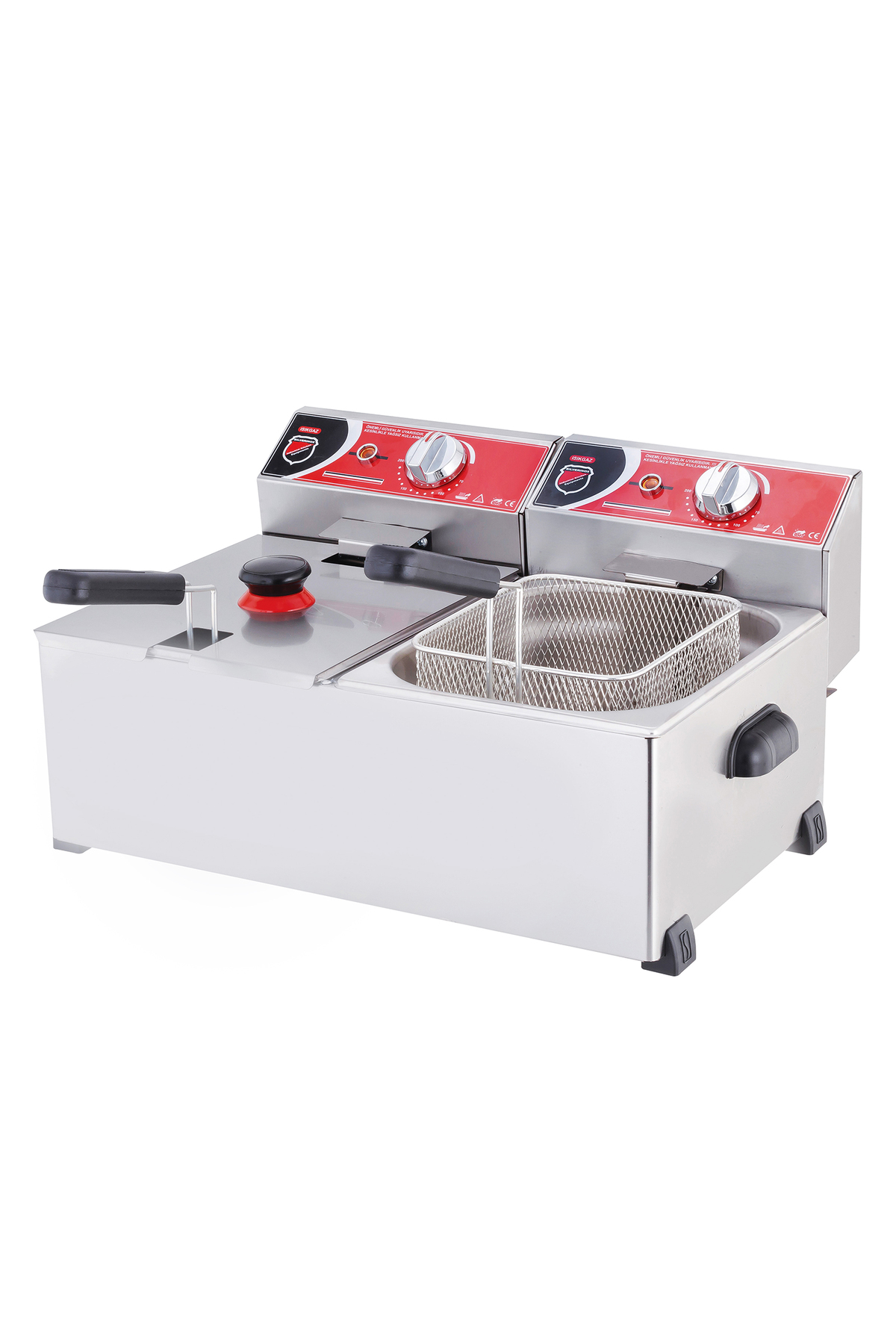 Işıkgaz Silverinox Elektrikli Fritöz 8+8 Litre 2701 Airfryer