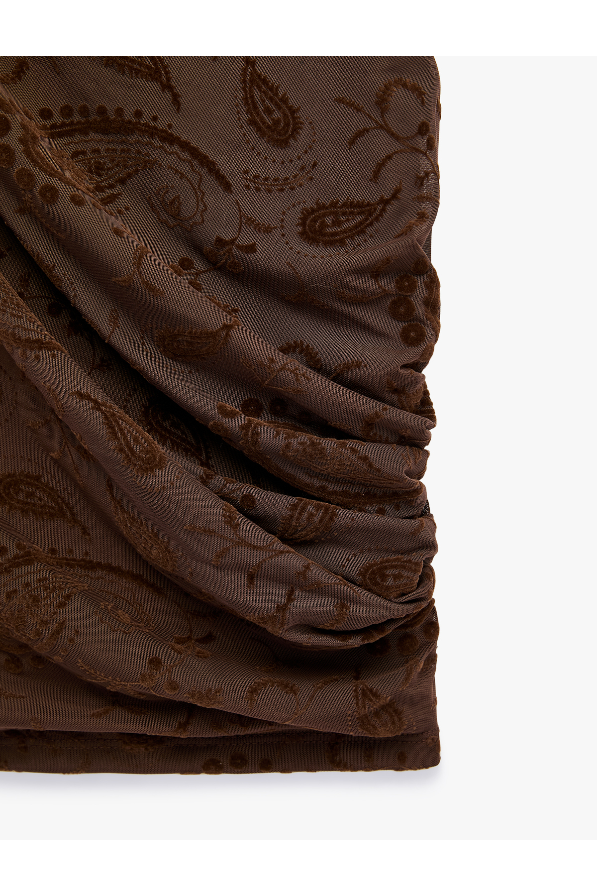 Koton Drape Detaylı Dik Yaka Çiçekli Kolsuz Bluz görsel 3