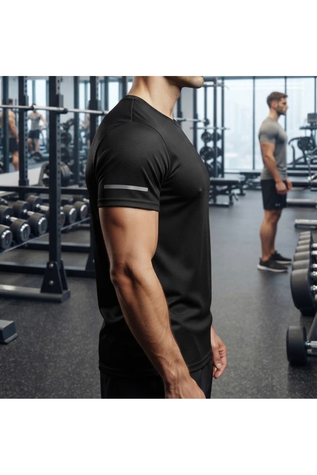 Demente Erkek Nem Emici Atletik Teknik Antrenman T-shirt görsel 3