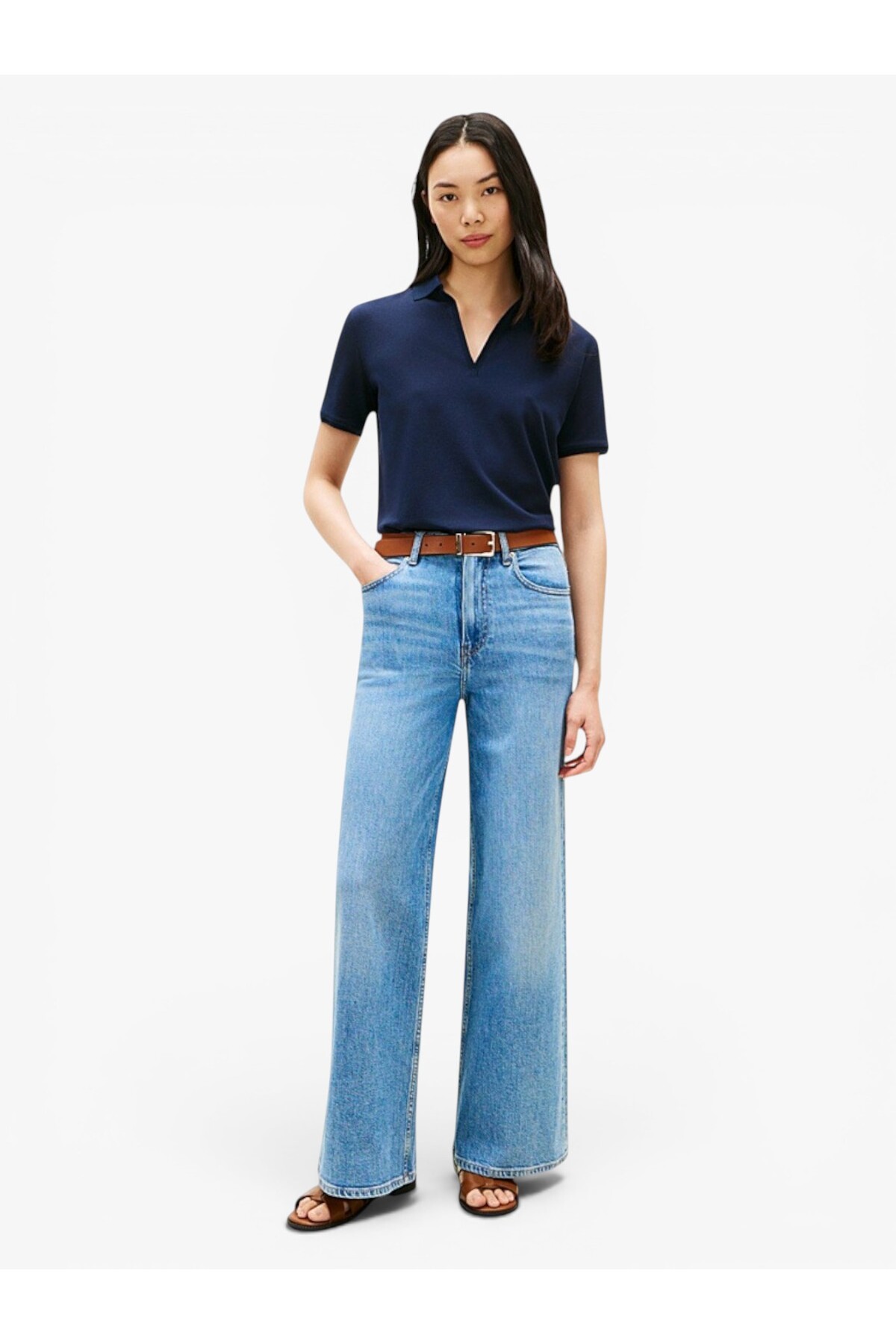 پولوشرت زنانه یقه پلو | تامی هیلفیگر Tommy Hilfiger TYCB052837B5ACC96A314D000 BG - تصویر 4