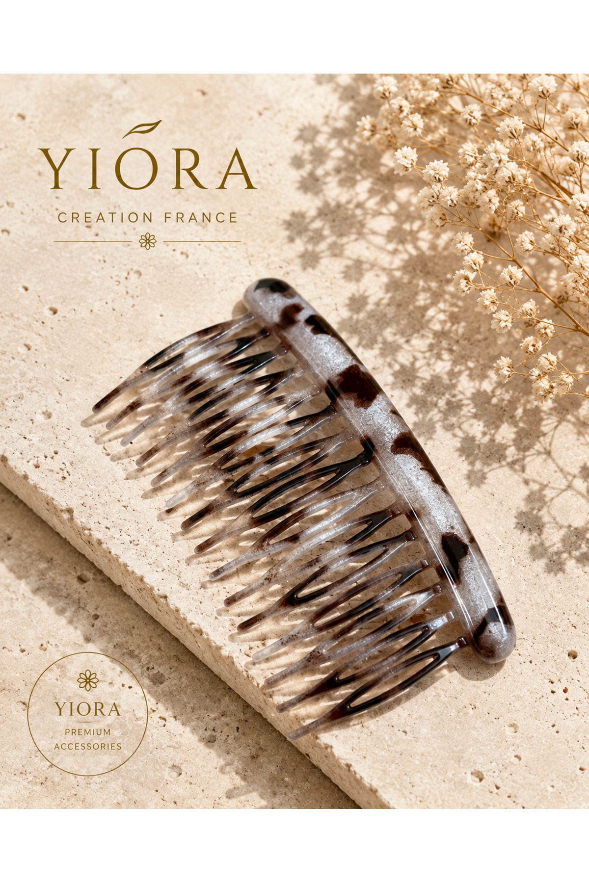 yiora Vintage Tarak Toka 9,5 cm — سفید yioratoka178