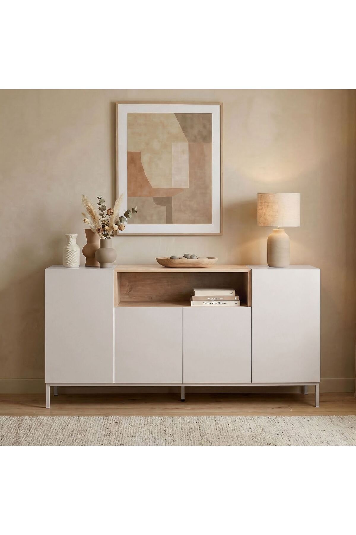 Rani Mobilya Rani Home Konsol Kumtaşı - Safir Meşe 160 Cm GD-5773