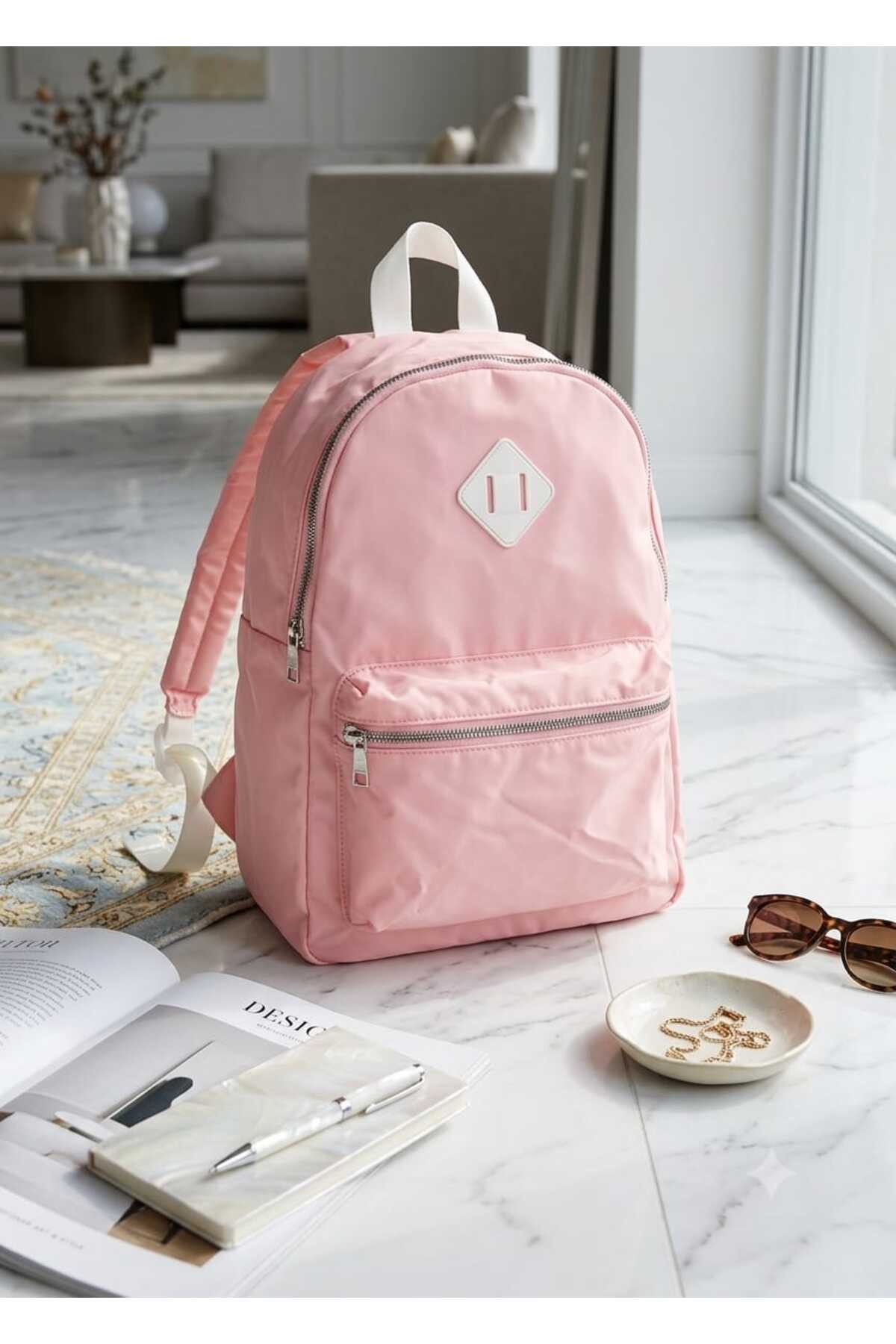 eklips Sırt Çantası Pembe 40x30